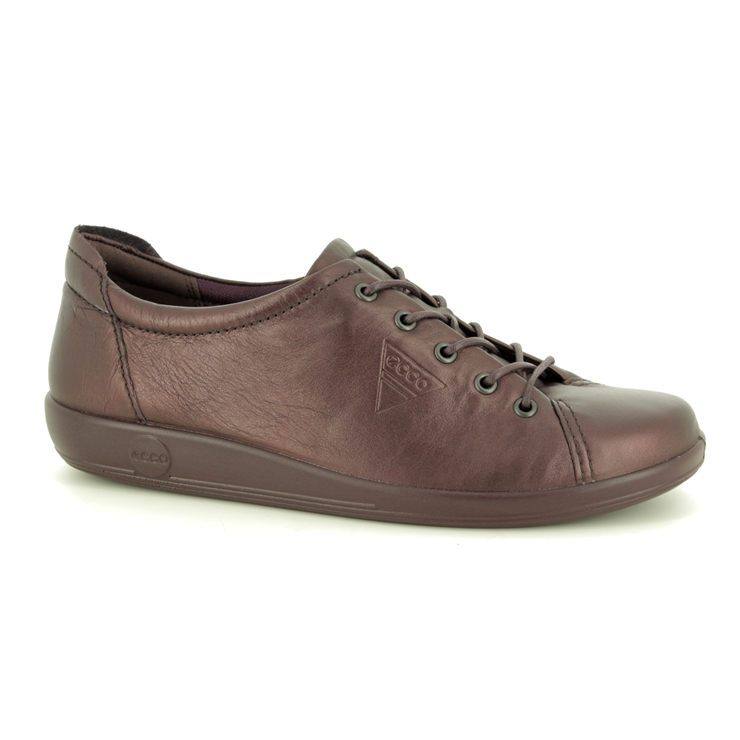 ECCO Soft 2.0 206503-51485 Wine leather lacing shoes