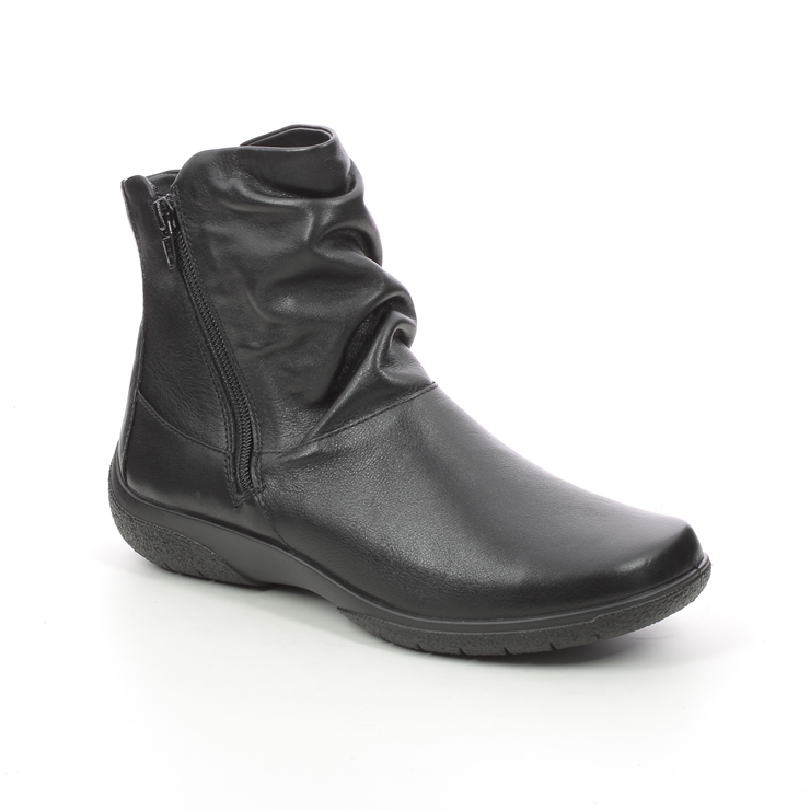 Hotter Whisper 95 E 9503-30 Black leather Ankle Boots