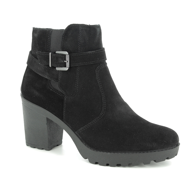 IMAC Vicky 8401-7150011 Black Suede Ankle Boots