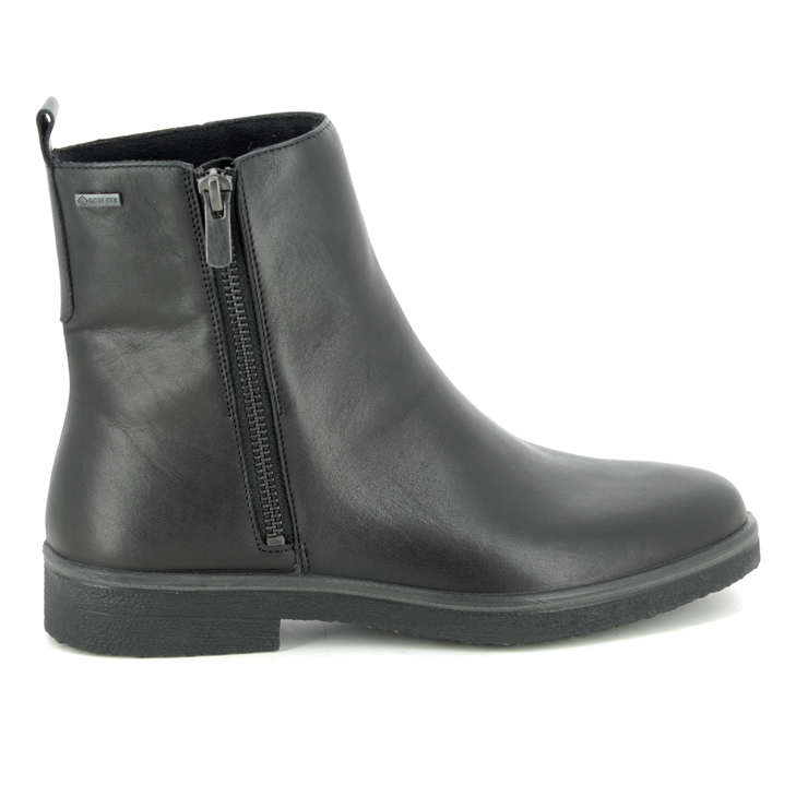 Legero Soana Zip Gore Black leather Womens Ankle Boots 09687-01