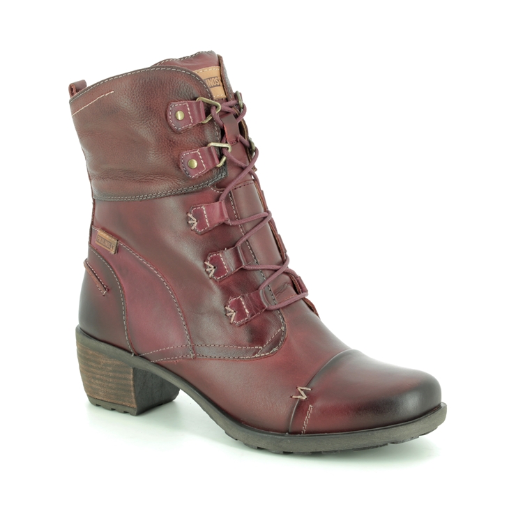 Pikolinos Le Mans Lace 8388990-80 Wine leather ankle boots