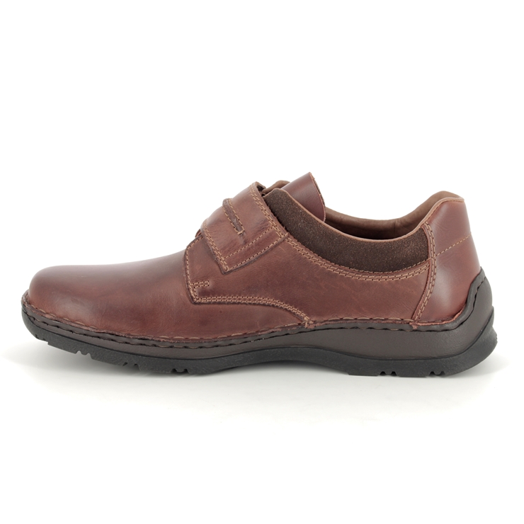 Rieker 05358-25 Brown leather Mens comfort shoes