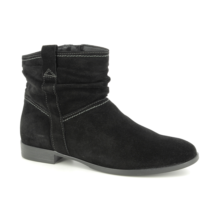 Pinpoint Individualitet pengeoverførsel Tamaris Lia 25050-23-001 Black suede ankle boots
