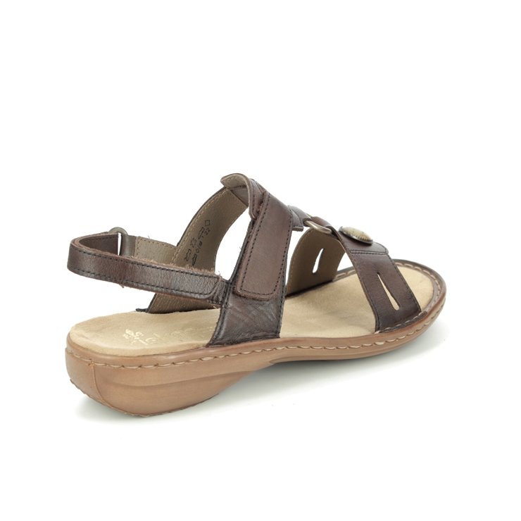 Rieker 60874-26 Tan Leather Comfortable Sandals