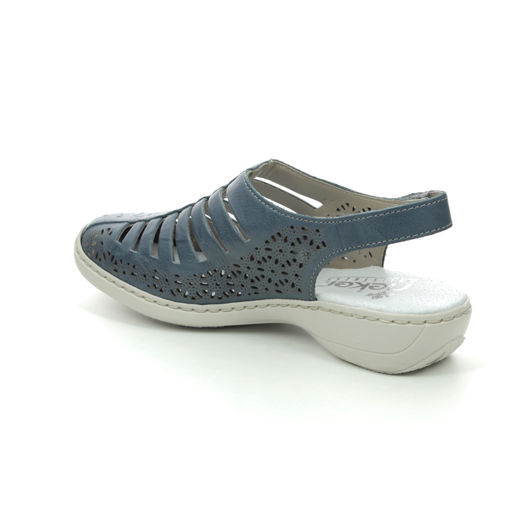 Rieker 41355-12 Denim blue Closed Toe Sandals