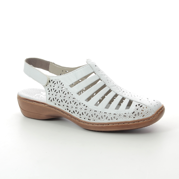 Rieker 41355-80 White Toe Sandals