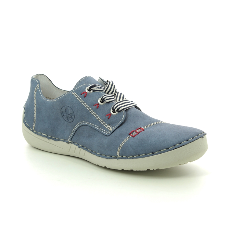 52520-14 Blue lacing shoes