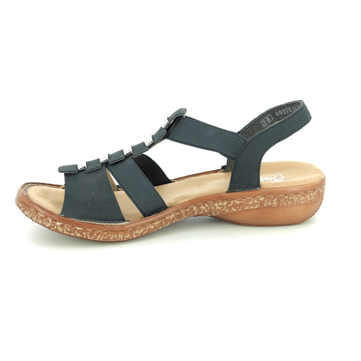 Rieker 62850-14 Navy Womens Comfortable Sandals