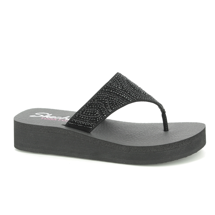 skechers lightweight wedge toe post sandals