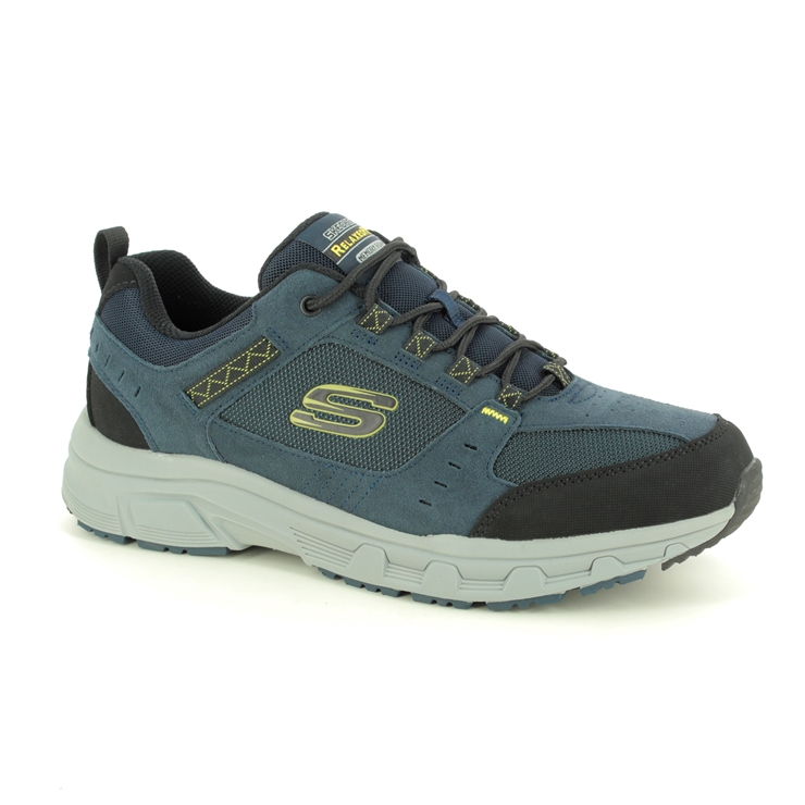 Skechers Oak Canyon Relaxed Fit NVLM Navy Lime Mens trainers 51893
