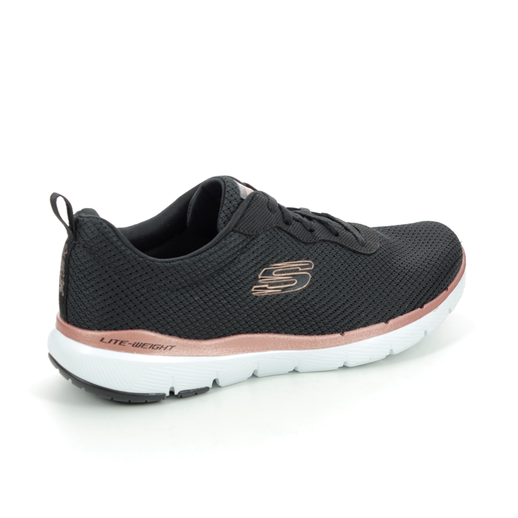 Skechers First Insight 13070 BKRG Black Rose Gold trainers