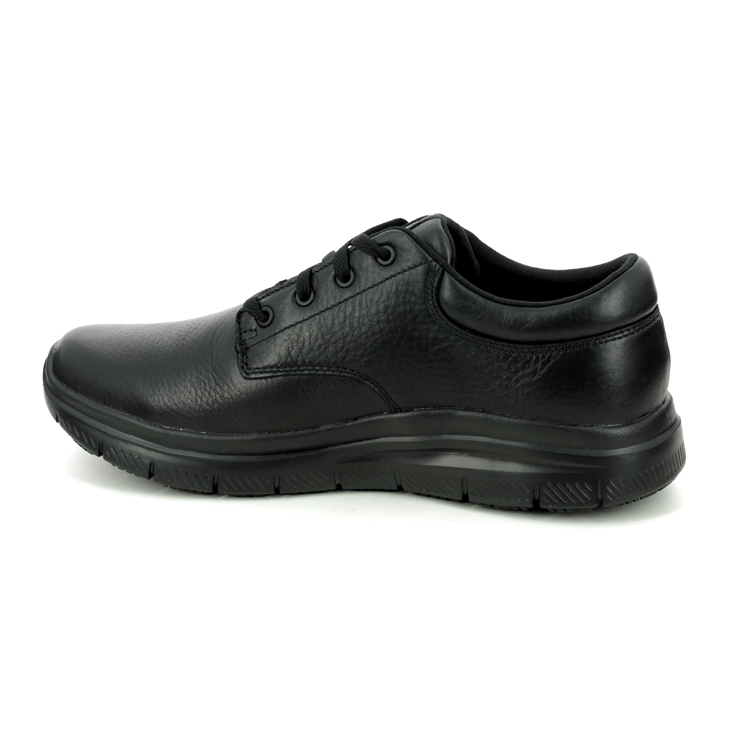 Skechers Work Slip Resistant Fourche BLK Black Mens comfort shoes 77513EC