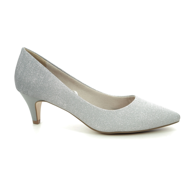 Tamaris Fatsa 01 22415-24-920 Silver Glitz heeled shoes