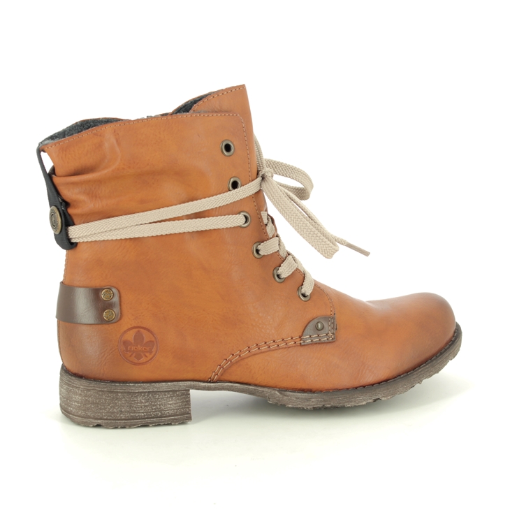 Rieker 70820-24 Tan Lace Up Boots