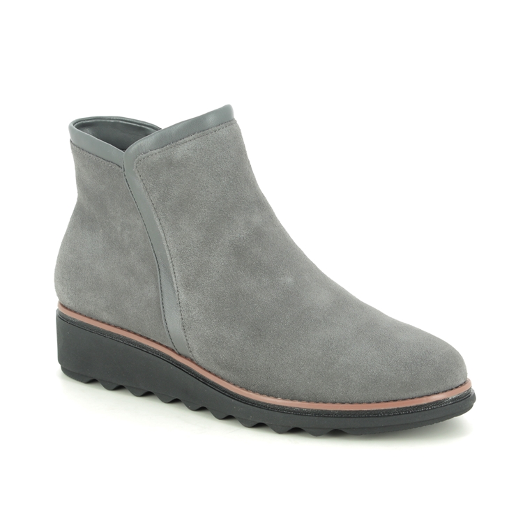 Clarks Sharon Heights D Fit Grey-suede 