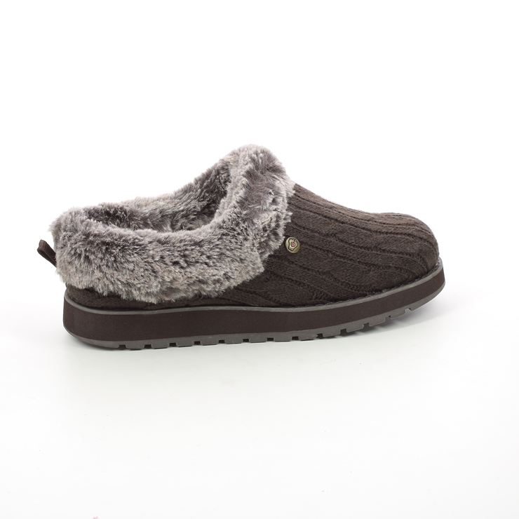 Skechers Keepsakes CHOC Chocolate brown Womens slippers 31204
