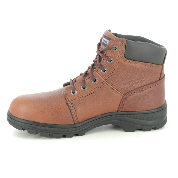 Skechers Safety Work-shire Boot Steel Toe BRN Brown Mens boots 77009EC