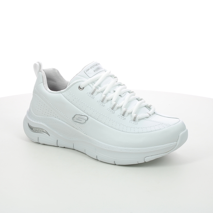 Skechers Synergy Archfit WSL White Silver Womens trainers 149146