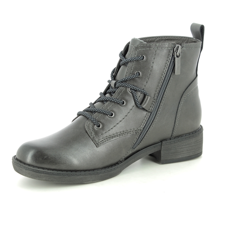 Tamaris Haydenlace 25116-25-206 Dark Grey Lace Up Boots