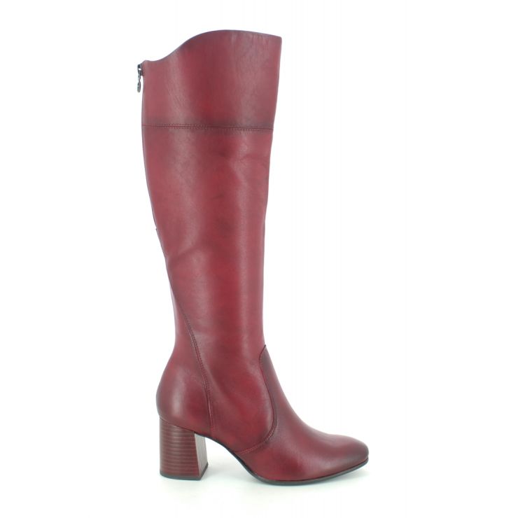 pop onvoorwaardelijk Th Tamaris Solo 25515-25-501 Red leather knee-high boots