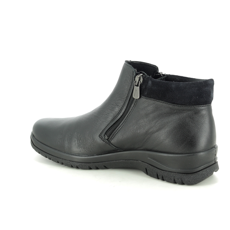 Alpina Ronyzip Tex Boot Black leather Womens Ankle Boots 4277-3