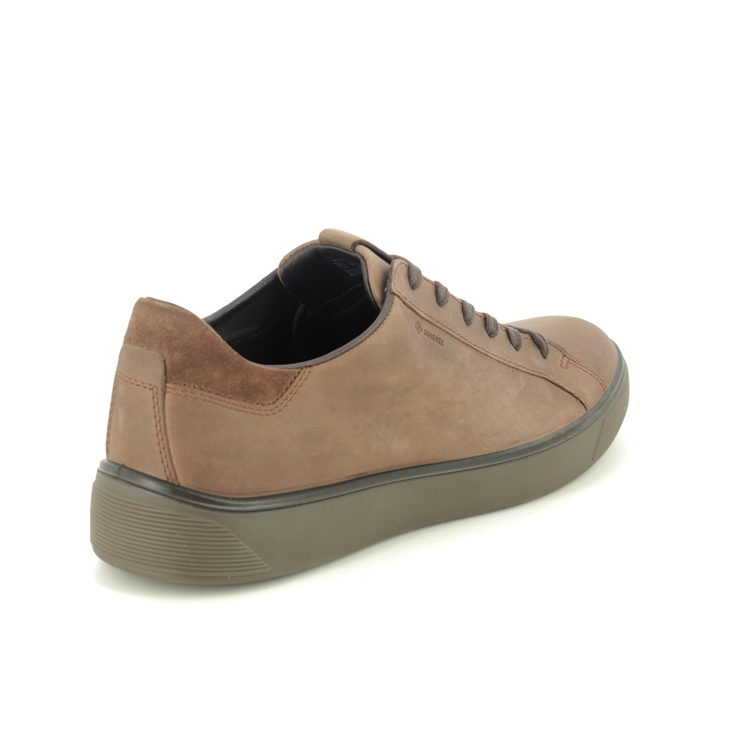 ECCO Street Tray Gtx Brown nubuck Mens comfort shoes 504574-55778