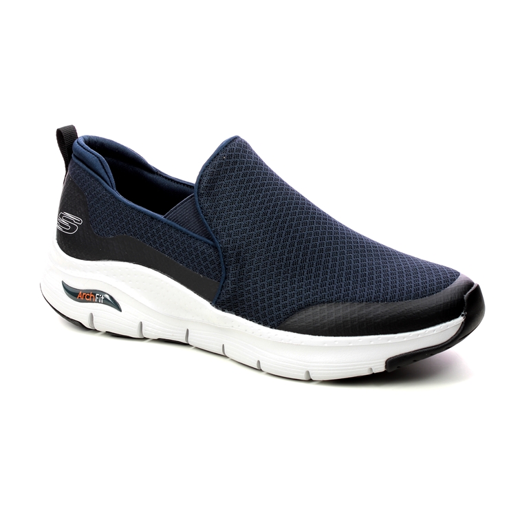 Skechers Arch Fit Slip NVY Navy Mens trainers 232043