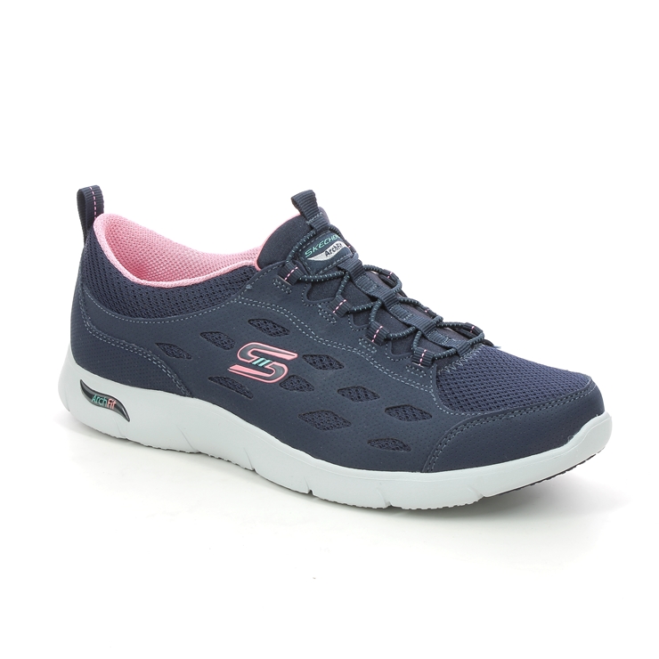 Skechers Arch Fit Refine NVCL Navy Coral Womens trainers 104163