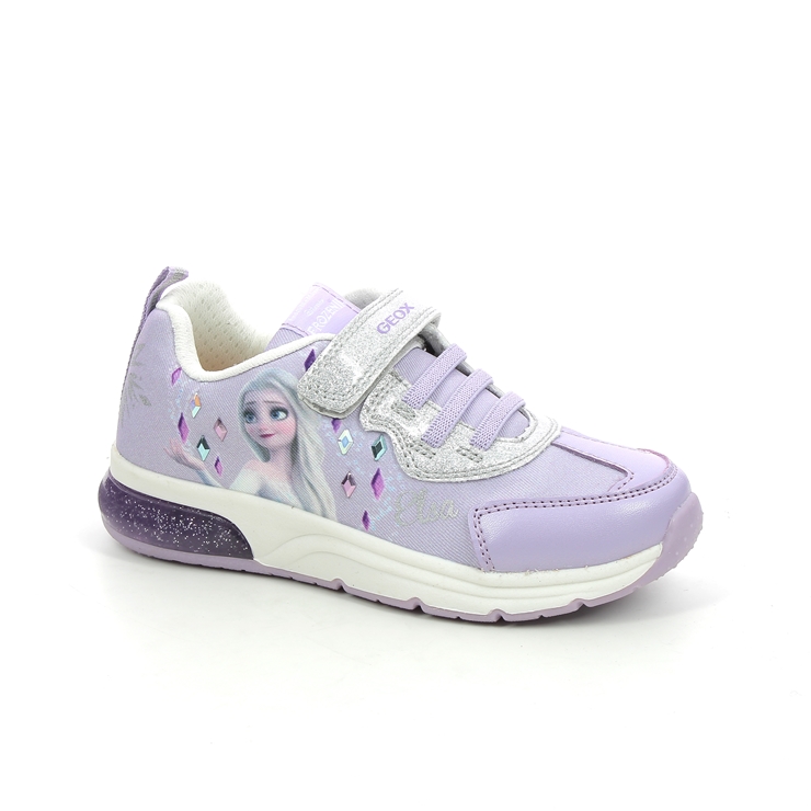 Geox Frozen Elsa J158VB-C8456 Lilac trainers
