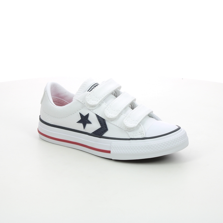 møde at donere Sinis Converse Star Player 3v 315660C-001 White Boys Trainers
