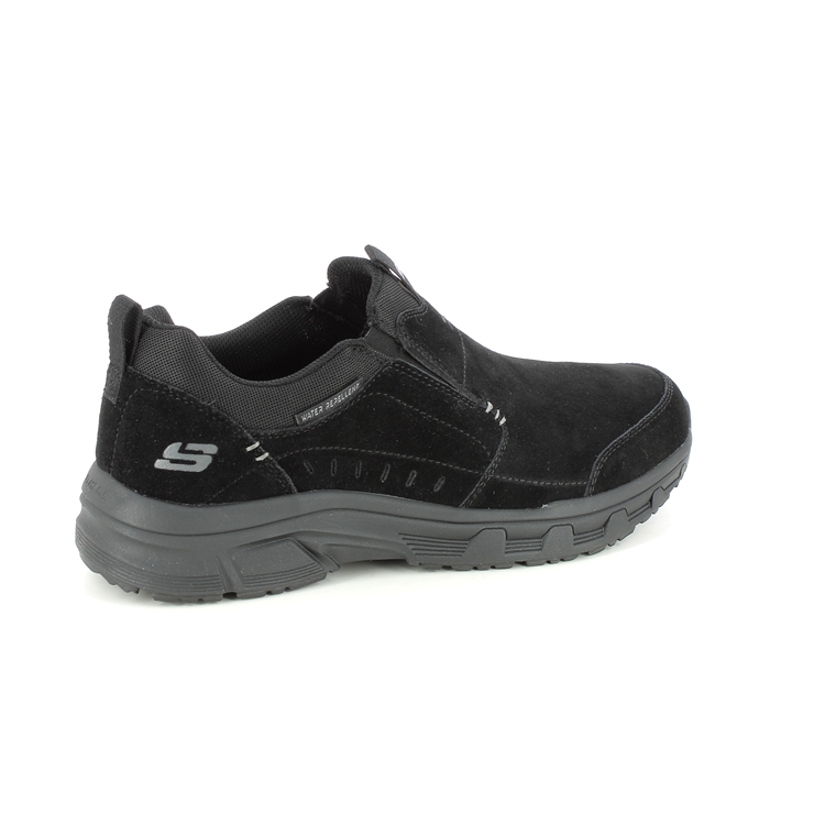Skechers Oak Canyon Slip On Relaxed BBK Black Mens Slip-on Shoes 237282