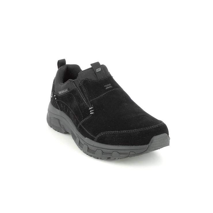 Skechers Oak Canyon Slip On Relaxed BBK Black Mens Slip-on Shoes 237282