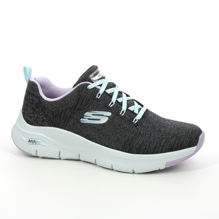 Skechers Arch Fit Comfy BKLV Black Womens trainers 149414