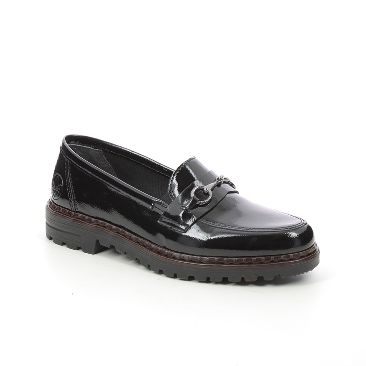 54862-00 Black patent Womens loafers