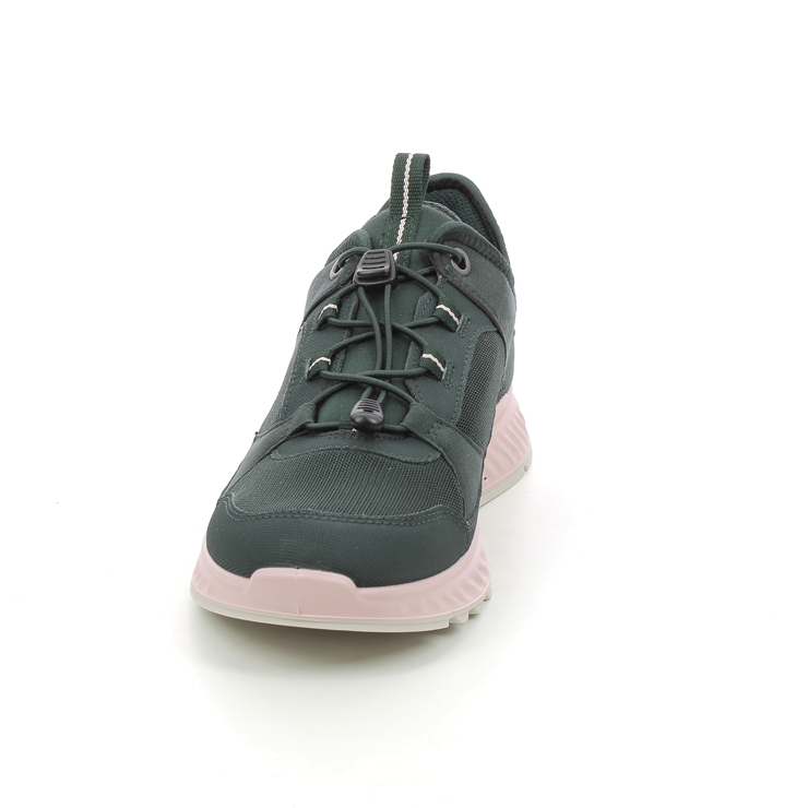 ECCO Exostride Gore Dark Green Womens Walking Shoes 835333-00592