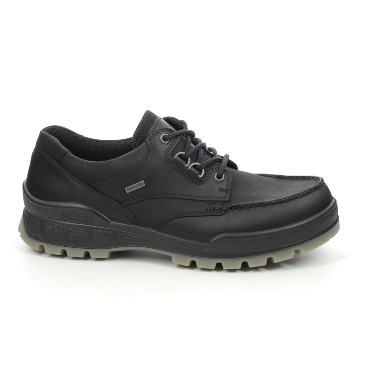 Par Først kinakål ECCO Track 25 Gore Tex Mens Shoes in Black Leather 831714-51052