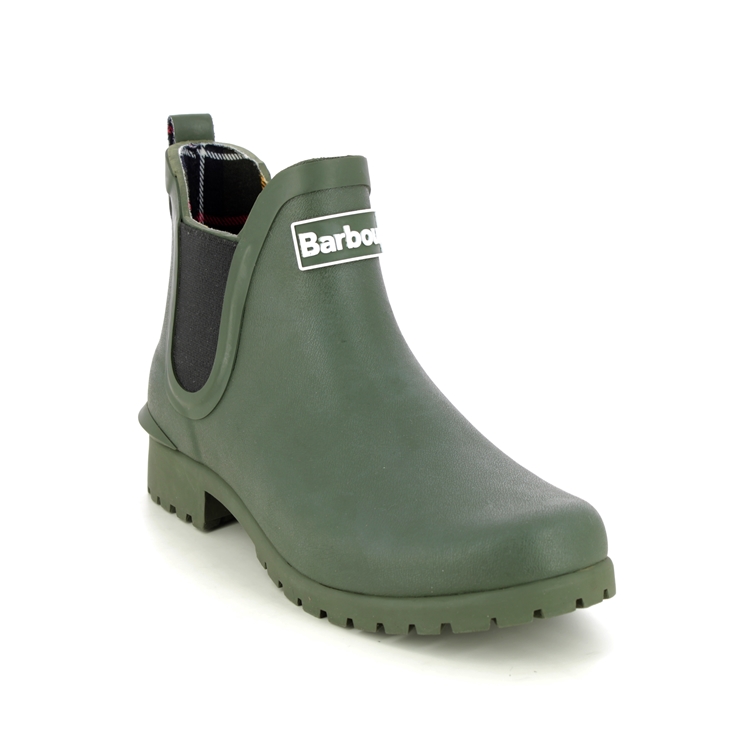 Barbour Wilton Wellie LRF0066-OL11 Olive Green Chelsea Boots