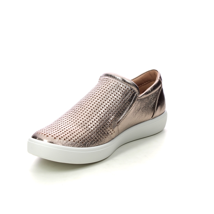 Hotter Daisy Wide Rose gold Womens Comfort Slip On Shoes 16213-60