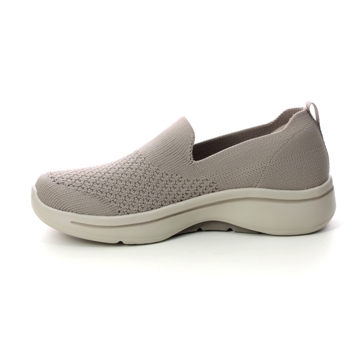 Skechers Arch Fit Go Walk Slip On TPE Taupe Womens trainers 124418