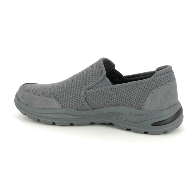 Skechers Motley Arch Fit CHAR Charcoal Mens Slip-on Shoes 204509