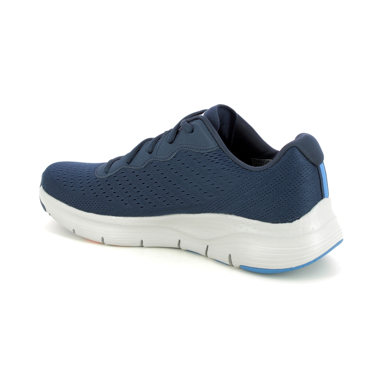 Skechers Arch Fit Mens Lace NVY Navy Mens trainers 232303