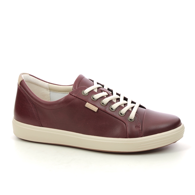 ECCO Soft 7 Lace Plum Womens trainers 430003-01588