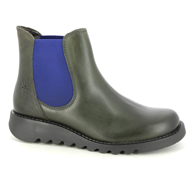 Fly London Salv Olive leather Womens Chelsea Boots P143195-077