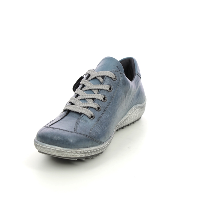 Remonte R1402-15 Zigzip 85 Tex Denim leather Womens lacing shoes