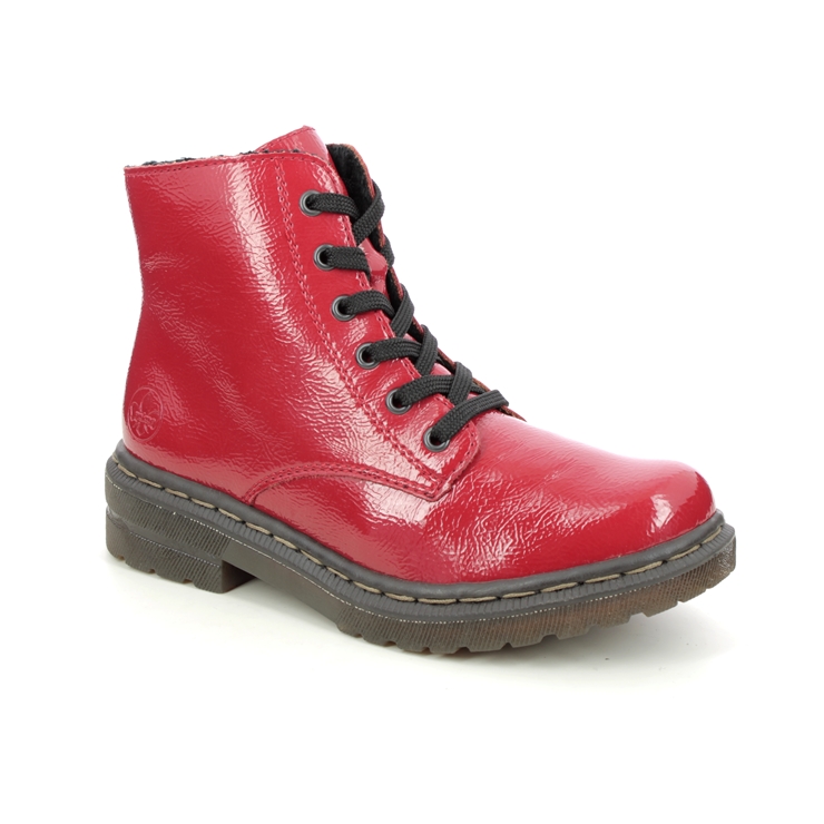 Rieker 78240-33 Red patent Boots