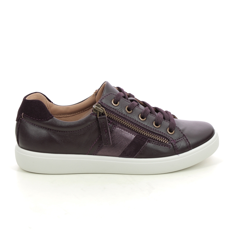 Hotter Chase 2 Wide PLUM Womens trainers 16112-90