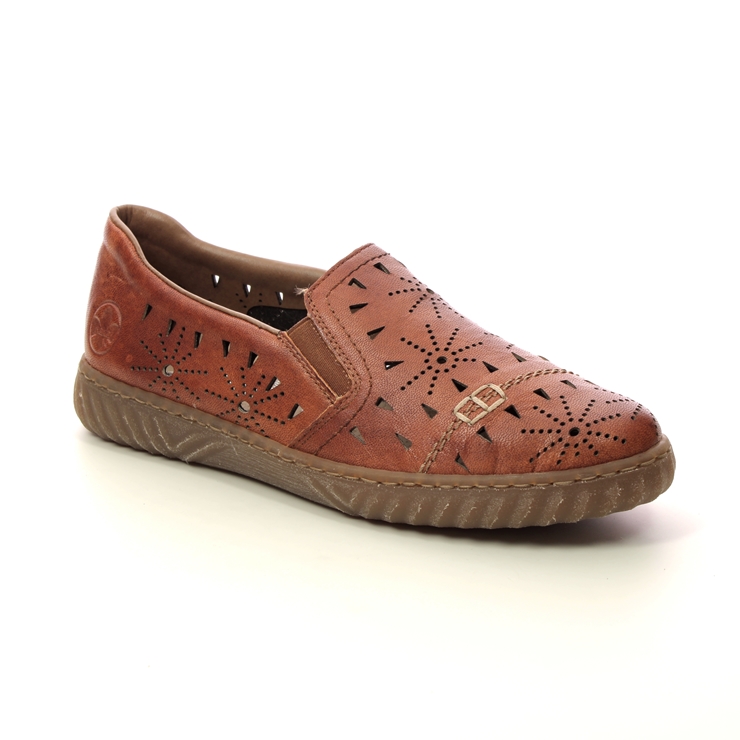Leather Womens Comfort Slip On Shoes