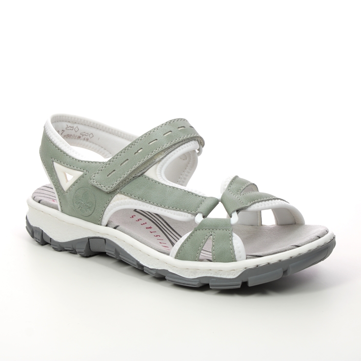 salut Problem Mundtlig Rieker 68879-52 Mint green Walking Sandals