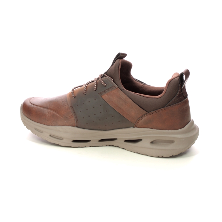Skechers Orvan Arch Fit 210456 BRN Brown Slip-on Shoes
