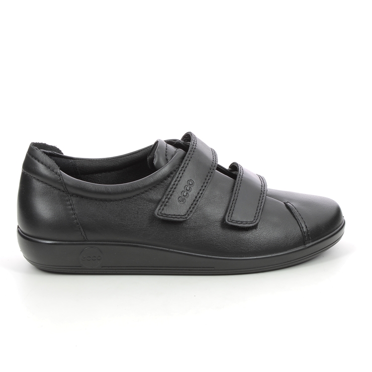 ECCO Soft 2.0 206513-56723 Black velcro shoes